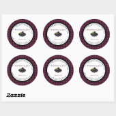 Zelfgemaakte Braambessengelei Label Sticker (Vel)