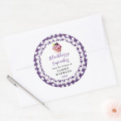 Zelfgemaakte Bramen Cupcakes Voedsel Label (Envelop)