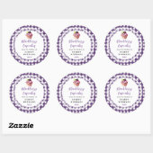 Zelfgemaakte Bramen Cupcakes Voedsel Label (Vel)