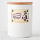 Zelfgemaakte Bramenjam - Vintage Voedselcontainer Etiket (Voorkant)