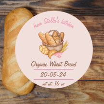 Zelfgemaakte Brood Label Sticker