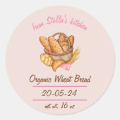 Zelfgemaakte Brood Label Sticker (Voorkant)