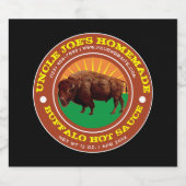  Zelfgemaakte Buffalo Hot Sauce Label Sjabloon Likeurfles Etiket (Enkel label)