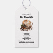 Zelfgemaakte Cacaorecept Cadeaulabel (Voorkant)