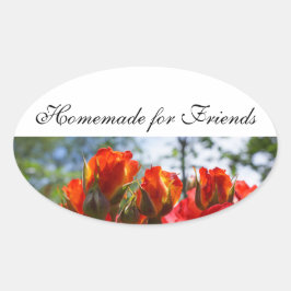 Zelfgemaakte cadeaus voor vrienden stickers Rode R