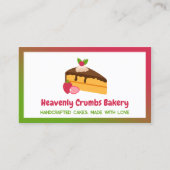 Zelfgemaakte Cake Aangepaste QR Visitekaartje (Voorkant)
