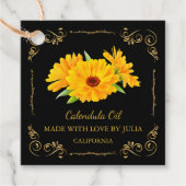  zelfgemaakte Calendula Oil Square Hang Label (Voorkant)