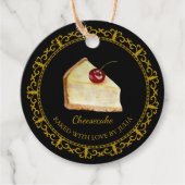 zelfgemaakte cheesecake Hang Label (Voorkant)