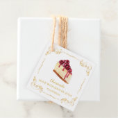 Zelfgemaakte Cheesecake Square Hang Label (In situ)