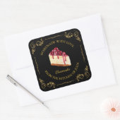  zelfgemaakte Cheesecake Square Label (Envelop)