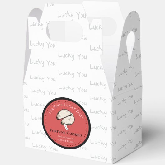 Zelfgemaakte Chinese Fortune Cookie DIY Boxes Bedankdoosjes (Open)