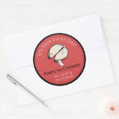 Zelfgemaakte Chinese Fortune Cookie Rode DIY Label (Envelop)