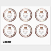 Zelfgemaakte Chocolade Broodcake Label (Vel)