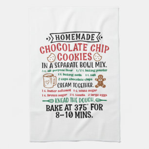 Zelfgemaakte chocolade chip cookie recept theedoek