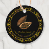  zelfgemaakte chocolade extract hang Label (Voorkant)