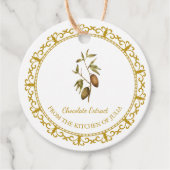  zelfgemaakte chocolade extract hang Label (Voorkant)