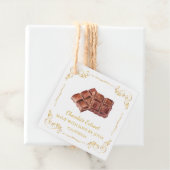 Zelfgemaakte Chocolade Extract Square Hang Label (In situ)