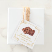  Zelfgemaakte Chocolade Extract Square Hang Label (In situ)