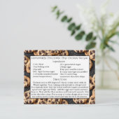 Zelfgemaakte chocoladeschilfer koekjes recept Kaar Briefkaart (Staand voorkant)