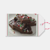 Zelfgemaakte Christmas Fudge Gift Labels Cadeaulabel (Voorkant (Horizontaal))