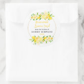 Zelfgemaakte citroen wrongel inblikken label (Tas)