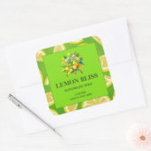 Zelfgemaakte citroengeur zeep aangepaste sticker (Envelop)