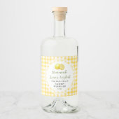 Zelfgemaakte Citroenlikeur Fles Etiket (Voorkant)