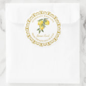 Zelfgemaakte Citroenwrongel Label l Wit (Tas)