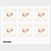  zelfgemaakte Coconut Butter Square Label (Vel)