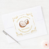  zelfgemaakte Coconut Butter Square Label (Envelop)
