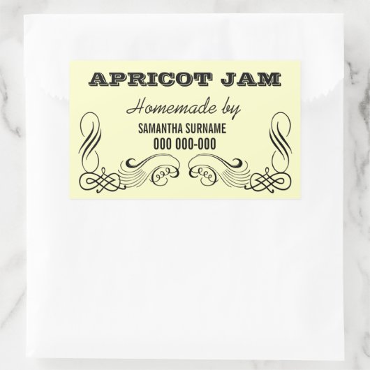 Zelfgemaakte conserven jam jar stickers (Tas)