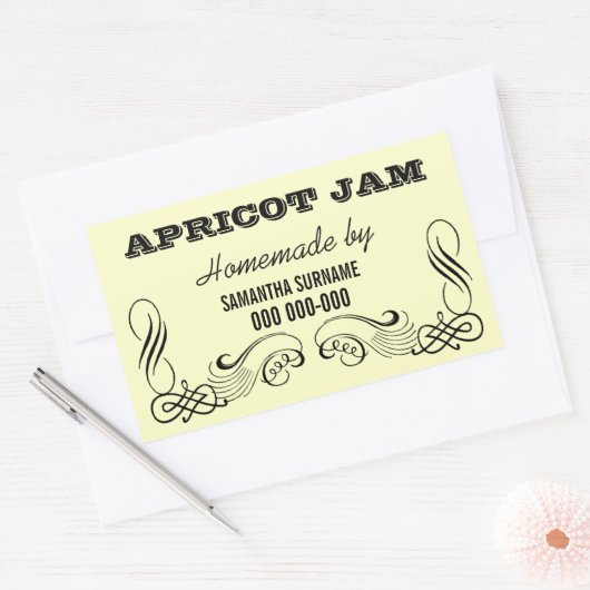 Zelfgemaakte conserven jam jar stickers (Envelop)