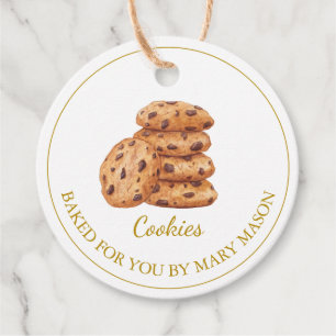 Zelfgemaakte cookies Favoriet Tags Wit Bedankjes Labels