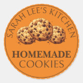 Zelfgemaakte cookies Label Sticker (Voorkant)