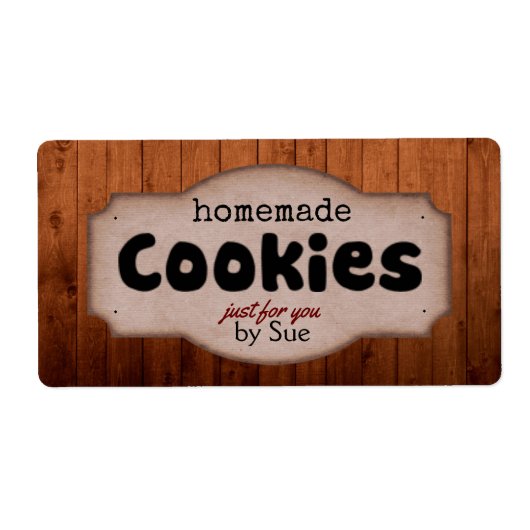 Zelfgemaakte cookies van YOU Labels (Voorkant)