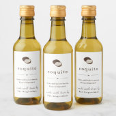 Zelfgemaakte Coquito cadeau label Wijn Etiket (Flessen)
