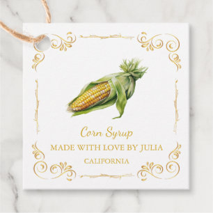  zelfgemaakte Corn Syrup Square Hang Label