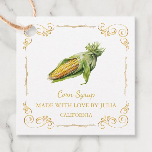  zelfgemaakte Corn Syrup Square Hang Label (Voorkant)