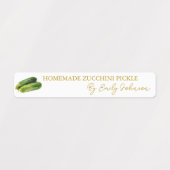 Zelfgemaakte courgette dunne label (Design 2)
