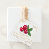  Zelfgemaakte Cranberry Jam Square Hang Label (In situ)