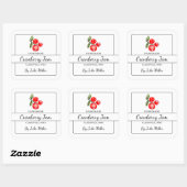 Zelfgemaakte Cranberry Jam Square Label (Vel)
