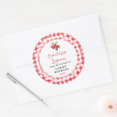 Zelfgemaakte Cranberry Likeur Fles Etiket (Envelop)