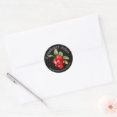Zelfgemaakte Cranberry-Sap Voedsel Etiket (Envelop)