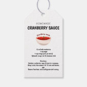 Zelfgemaakte Cranberry-saus Recept Thanksgiving Cadeaulabel (Voorkant)