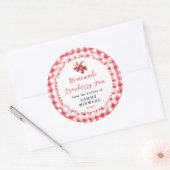 Zelfgemaakte Cranberryjam Pot Etiket (Envelop)