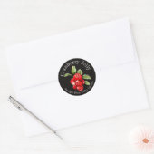 Zelfgemaakte Cranberryjam Voedsel Etiket (Envelop)