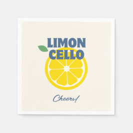 Zelfgemaakte Cream Love Limoncello Liquor Servet