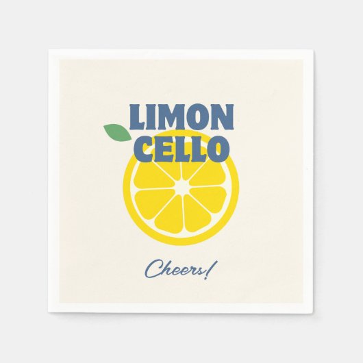 Zelfgemaakte Cream Love Limoncello Liquor Servet (Voorkant)