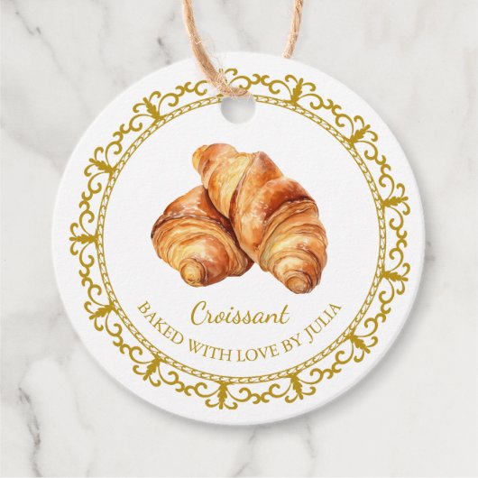  zelfgemaakte croissant hang Label (Voorkant)