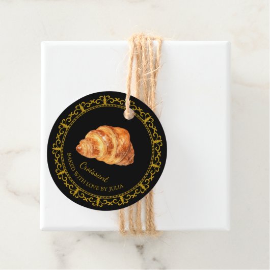  zelfgemaakte croissant hang Label (In situ)